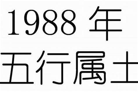 1988 五行